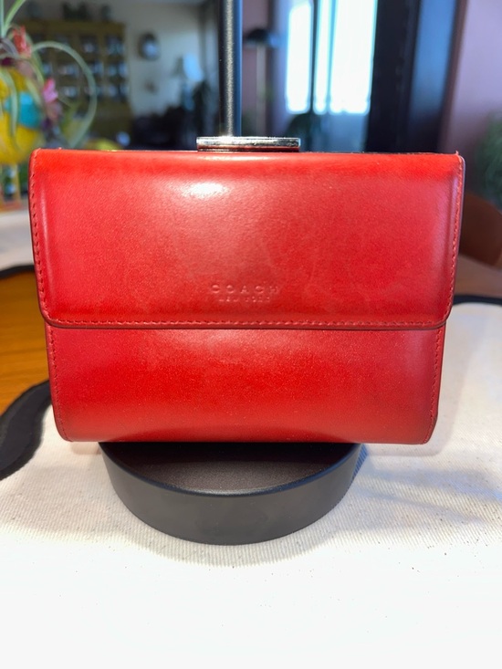 Coach Handbags - Coach Vintage Frame Wallet 7891 • Polished Calfskin • Y2K Archive Red ❤️
